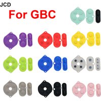 1/2/5/10set Colorful Rubber Conductive Buttons A-B D-Pad For Game Boy Color GBC Silicone Conductive Start Select Keypad
