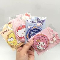 Sanrio Mini Mirror Kuromi My Melody Pom Pom Purin Round Girls Kawaii Portable Makeup Mirror Single Mirrors Girls Kids Gifts