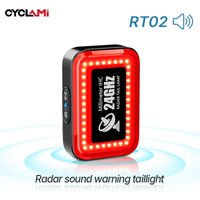 AliExpress CYCLAMI Smart Brake Bicycle Tail Light MTB Road Bike Radar Rear Light Waterproof USB Charging Cycling Sound Warning Taillight