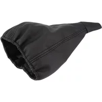 1pc Car Gearbox Handle Protection Interior Accessories PU Leather Car Gear Shift Stick Gaiter Boot Dust-Proof Cover Black