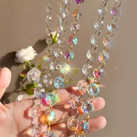 1/5 Piece Crystal Ornament, Suitable for Home Decoration, Garden Sun Catchers, Wedding Hanging Decorations, Garland Strings, Chandelier Gemstone Bead Chains, 14mm Transparent Octagonal Prism