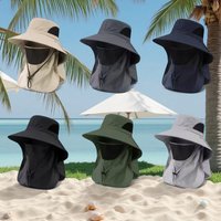 UV Outdoor Fishing Cap Hiking Camping Visor Bucket Hat Summer Sun Hats Fisherman Hat Protection Neck