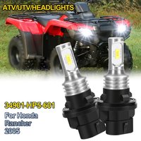 3 PINS 34901-HP5-601 LED Headlight Bulb 6500K 12V 24V HP5 Fog Bulb For Honda Rancher 2005 2PCS