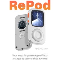 Étui de protection en alliage d'aluminium RePod pour Apple Watch Series 7/8/9, Étui pour Apple Watch avec design de molette rotative