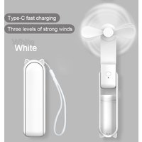 Foldable Small Fan Portable and high-power Hand Held Portable Mini Fan Rechargeable Hand USB Charge Fan