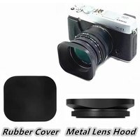 Square Shape Lens Hood 37mm 39mm 40.5mm 43mm 46mm 49mm 52mm For Canon Nikon Fujifilm Leica Panasonic