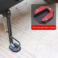 Scooter Motorbike Accessories Extension Foot Pad Support Plate Aluminum Alloy Motorcycle Bike Kickstand Extender Foot Side Stand
