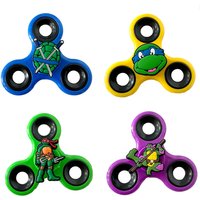 1 Pc Kung Fu Turtles Martial Arts Ninja Action Figures Fidget Spinner PVC Model Finger Stress Relieving Hand Spinner Kid Toy