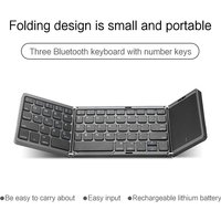 JITE Foldable Bluetooth 5.1 Keyboard with Touchpad Portable for Computers Tablets Smartphones - Universal Wireless Keyboard