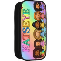 Katseye Kpop Idol Pencil Cases Cute Beautiful Chaos Pen Holder Bag for Student Large Storage School Supplies Zipper Pencilcases