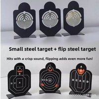 Rotary Metal Shooting Target Stainless Steel Toy Model Accessories Crystal Egg Target Slingshot Soft Bullet Practice Target