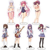 16CM Anime Acrylic Figure Angel Beats! Nakamura Yuri Tachibana Kanade Yoshioka Yui Irie Miyuki Cos Gifts Stand Ornaments