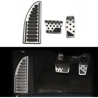 AT-Pédales de voiture pour Jeep Compass 2017-2021, Renegade BU 2015-2023, Accélérateur, Pédale de frein, Repose-pieds, Couvre-pédales, Accessoires