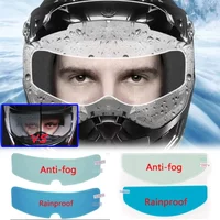1/4pcs Motorcycle Helmet Transparent Anti-fog Rain Film High-definition Helmet Lens Durable Nano-coating Stickers Parts