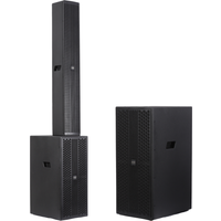 B18 6400W 2x12 Inch Subwoofer Audio Dj Party Stage Indoor Outdoor Active Professional Column Speaker PA System