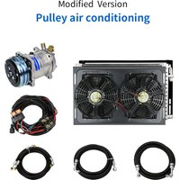Car Pulley Air Conditioning Kit, Excavator Harvester Truck Refrigeration Air Conditioning Modification Universal Parts