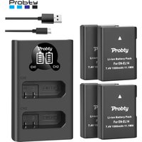 7.4V 1500mAh EN-EL14 EN-EL14A ENEL14 Battery for Nikon D3100 D3200 D3300 D3400 D3500 D5600 D5100 D5200 P7000+LED Charger