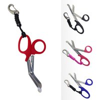 Scuba Diving Stainless Steel Scissors with 316 SS Hook Underwater Scissors Escape Rope Line Fishing Net Shear Diver Safety Kit