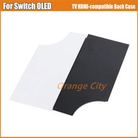 Replacement Shell Case For Switch Oled Game TV Dock HDMI-compatible Back Cover Base Flip Cover For Switch OLED without logo