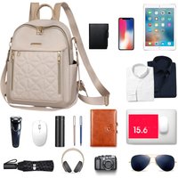 Oxford Cloth School Bags Shoulder Bag for Teenage Girls Casual Travel Daypack Student Backpack Multiple Zippered Compartments