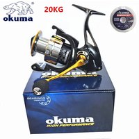 New Okuma (Baoxiong) All Metal Fishing Boat 10KG Brake Force Gapless Spinning Wheel Sea Pole Remote Casting Wheel 1000-7000