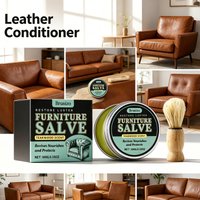 Leather Conditioner Furniture Care Balm Sofa Cleaner Polish Restorer Natural Shine Protection Nourishing Cream for Couch Care
