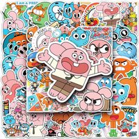 10/50PCS Cartoon Animation The Amazing World of Gumball Sticker Cute Funny Graffiti Waterproof Decal Toy DIY Diary Laptop Desk