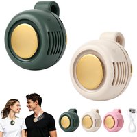 Hands Free Mini Bladeless Fan Portable Clip on Waist Shirt Silent 3 Speed Summer Cooling for Outdoor Camping Hiking Office