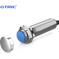 GTRIC Magnetic Reed Proximity Sensor Switch M08/12/18 Flush Type 10MM Detection Distance 5-220V AC DC 2 Wires PNP/NPN NO NC