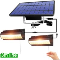 Lampy solarne Wewnętrzna zewnętrzna lampa solarna z przełącznikiem pociągowym Solarna lampa wisząca do patio, werandy, stodoły, domu rolniczego z linią