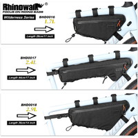 Rhinowalk Bike Triangle Tube Bag Water-Resistant 1.7L/2.4L/2.9L Cycling Frame Bag For MTB&Road Bike Crossbeam Storage Pack image 4