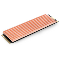 ABAN Pure Copper Heatsink Cooler Heat Sink Thermal Conductive Adhesive for M.2 2280 PCI-E NVME SSD 2mm