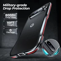 Metal Bumper Cases For Google Pixel10/pixel9 Pixel 10 9 Pro Xl Case For Google Pixel 8 Pro Cover Shockproof Aluminum Frame Shell
