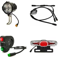 Waterproof Cable Integrated Light Set FrontLight RearLight Turn Signal BrakeLight For BBS0102 BBSHD Bafang mid drive Motor