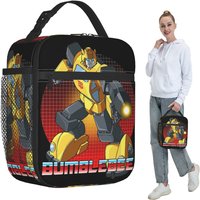 Bumblebee Autobot Transformer G1 Insulated Lunch Bag for Kids School Cooler Thermal Food Box Tote Portable Lunch Boxes Container