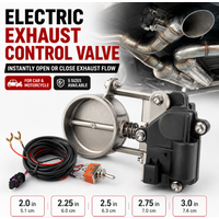 Car Motorcycle Exhaust Cutout Valve 2.0 2.25 2.5 2.75 3in Electric Control Valve Kit with Wiring Switch