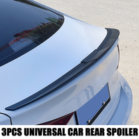 Spoiler For Car Universal 3Pcs 115-135CM Rear Wing For Passat B8 Audi A3 W211 BMW F10 E92 G20 Chevrolet Cruze Peugeot 508