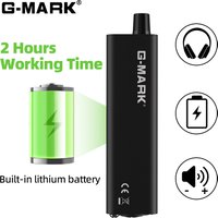 In-Ear Monitor Amplifier G-MARK P3 Metal Built-in lithium Battery Personal Portable Beltpack Headphone Amplifier Stereo/Mono
