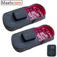 Red Light Massage Shoes Infrared Therapy To Relieve Plantar Fasciitis Cordless Rechargeable Boots To Relieve Fatigue Homeusd
