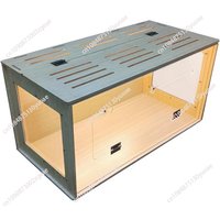 Moju Jin Silk Bear Acrylic Hamster Cage Full View Ventilated 80cm Rutin Chicken Breeding Box Large Ornamental Box