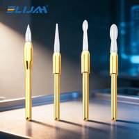 Dental Ceramic Burs Soft Tissue Trimming Polishing Bur High Speed Needle for Gum Recession Proliferative Grinding Dentist Tool