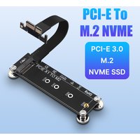 M.2 NVME SSD to PCIE X1 Adapter Card Extension Cable PCIE Converter SSD Adapter Board Support 2230/2242/2260/2280 For Desktop PC