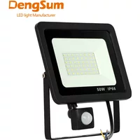 Reflektor LED indukcyjny 10W 20W 30W 50W 100W z regulowanym czujnikiem PIR 110V 220V, oświetlenie uliczne, placowe, zewnętrzne.