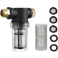 Garden Hose Filter for Pressure Washer Inlet Water Sediment Filter Attachment 100 Mesh and 40 Mesh Screen 2 Pcs O-Ring