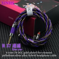 XINHS R37 Xiao Yao 6Core 7N OCC Gold Plated Five Elements Palladium Silver Alloy Mixed Earphone Cable HiFi Balanced