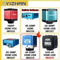 YIZHAN 4K 2K 1080P Microscope Camera HDMI/VGA/USB HD Video Industrial Welding Tools 30FPS 60FPS C-Mount Microscope Accessories