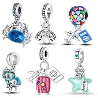 925 Sterling Silver charm Chameleon Luminous Firefly Butterfly Charms Beads Fit Original 925 Bracelets Fine DIY Jewelry Making