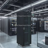Deposit-Custom-Size 22U-47U Network Server Rack Data Enclosure Cabinet Standard Steel with 600mm Depth and Glass Door Front