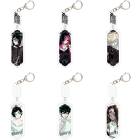 6pcs Mizi Sua Ivan Till Hyuna Luka Acrylic Anime Keychain Alien Stage Figure Display Goods Desk Decoration Ornament Accesorios