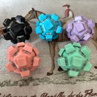 Relaxing 12 Keys Magic Ball Fidget Keychain DIY Keyboard Finger Keyboard Cap Keys Button Clicker Toy Relief Stress Pinch Toy